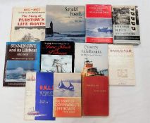 Eleven books relating to Cornwall fishing and sea inc Wreck and Rescue around the Cornish Coast by C