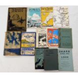 Collection of twelve tourism guides relating to Cornwall including Shark Angling at Looe and Cornish