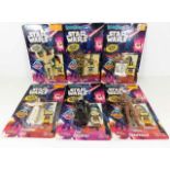 Six Justoys Bendems carded Star Wars figures 1993