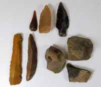 Neolithic/bronze age points & other items