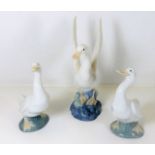 Three Nao Geese tallest being approx 7.5" tall