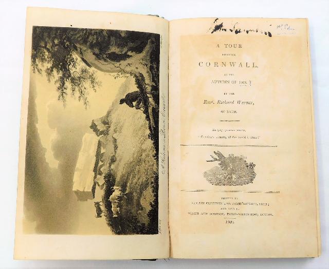Book: A Tour Through Cornwall in the Autumn of 1808 by The Rev Richard Warner of Bath Printed 1809