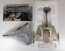 Franklin Mint Star Trek Klingon Cruiser with COA and Promo Leaflet