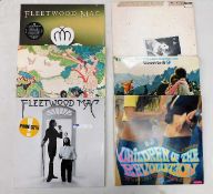 Four Fleetwood Mac vinyl LP's including Tusk twinn