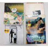 Four Fleetwood Mac vinyl LP's including Tusk twinn