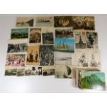 Collection of approx.136 postcards and photographs including ports, harbours, art, views etc.