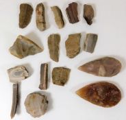 Collection Neolithic stones and points from French digs