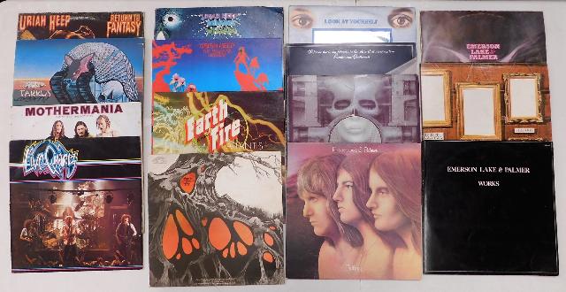 Fifteen vinyl LP's including Emerson, Lake & Palme