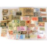 A quantity of mixed vintage bank notes