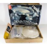 A Star Trek boxed AMT USS Enterprise NCC 1701 Model kit bagged and sealed 1979