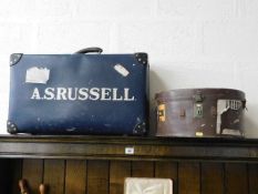 Two vintage suitcases