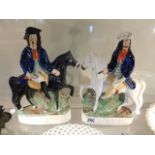 Two 19th Century Staffordshire figures depicting D