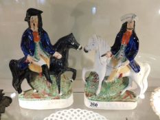 Two 19th Century Staffordshire figures depicting D