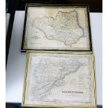 Framed J Cary map of Durham published 1 September