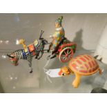 Two tin plate toy items