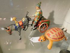 Two tin plate toy items