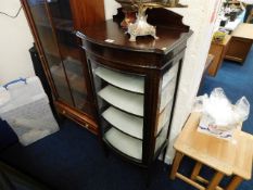 Edwardian mahogany display cabinet