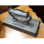 Burroughes and Watts of London billiard table iron