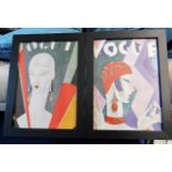 Two framed Vogue prints