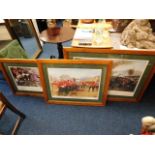 Three framed military prints relating to Rorkes Dr