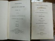 Two Latin books: Herodoti 1817 and Aristotelis 182
