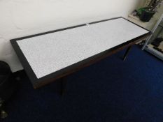 Retro coffee table with formica top