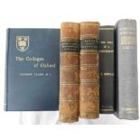 Five hardback books including The Colleges of Oxfo