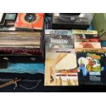 Case of approx 46 vinyl LPs including Lep Zeppelin