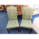 Pair of upholstered chairs