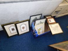 Pair of framed British Museum lithographs, a water