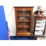 Antique mahogany display cabinet