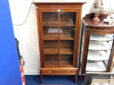 Antique mahogany display cabinet