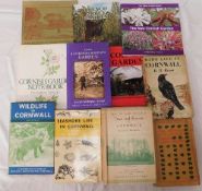 Eleven books and guides of Cornish gardening and w