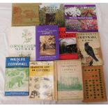 Eleven books and guides of Cornish gardening and w