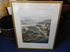 Michael Chaplin artist proof of French landscape i