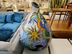 A Toms Drag large resin vase approx 29" high