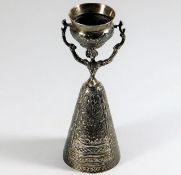 An Edwardian English silver wager cup by D & J Wel