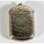 A Chester silver vesta case 36.8g