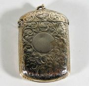 A Chester silver vesta case 36.8g