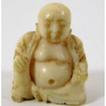 An early 20thC. ivory Buddha
