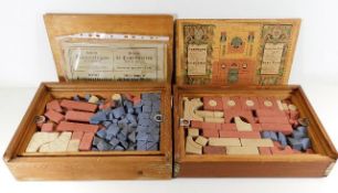 Two boxed sets of vintage German childs building b