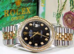 A gents Rolex Oyster Perpetual Datejust bi-colour