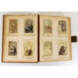 An antique photo album of various named dignitarie