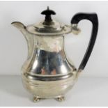 A Chester 1933 silver art deco era coffee pot 550g