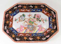 An early 20thC. Chinese porcelain platter with ena