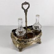 A silver condiment holder by William Evans, London