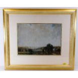 A framed watercolour by Lamorna Birch, image size