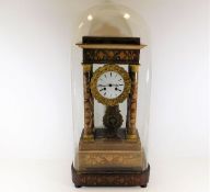 An early 19thC. Regency period portico clock with
