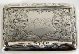 A Robert Chandler 1904 silver snuff box 29.6g