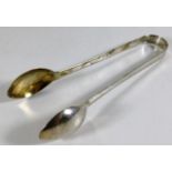 A pair of Chinese silver tongs 31.5g